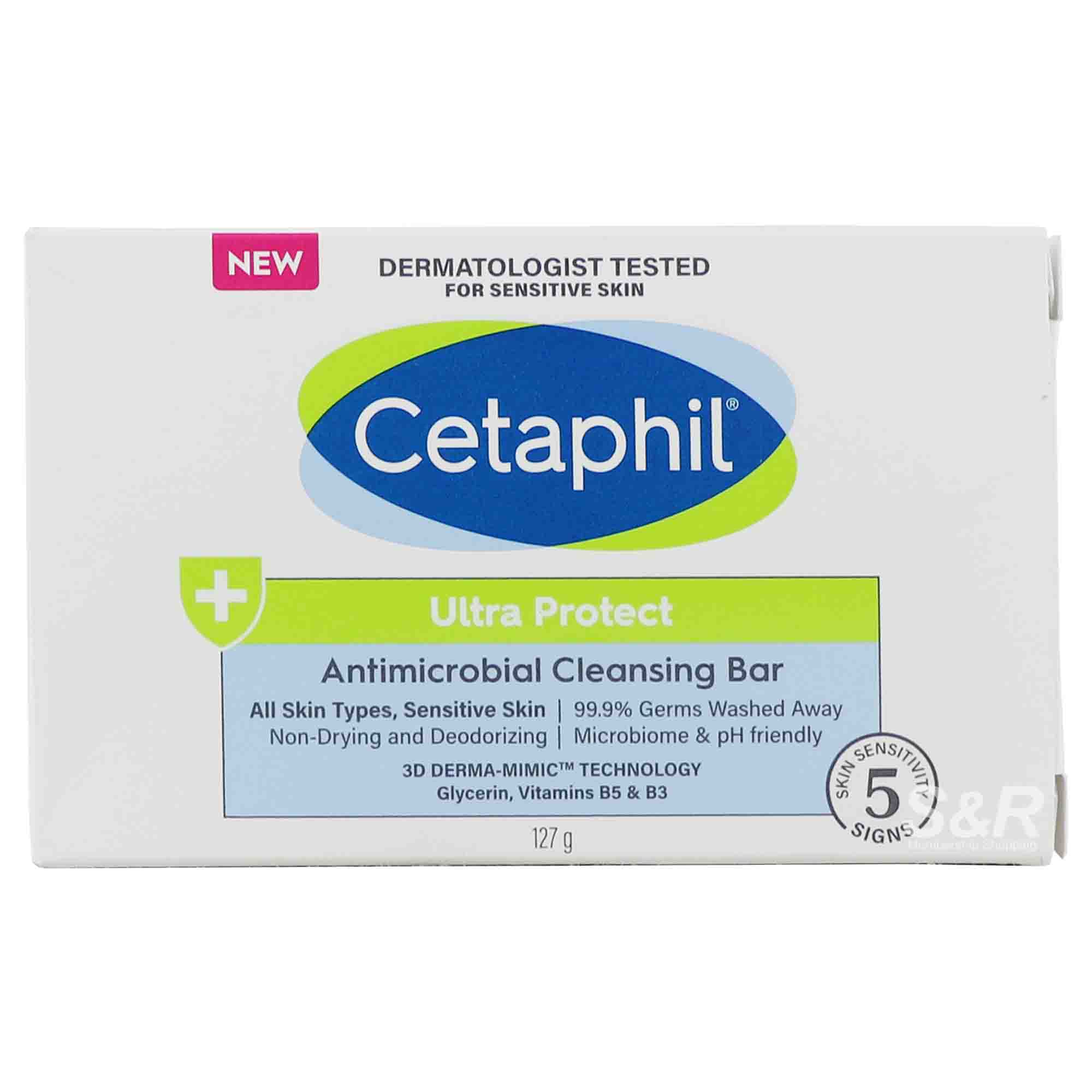 Cetaphil Ultra Protect Antimicrobial Cleansing Bar 127g